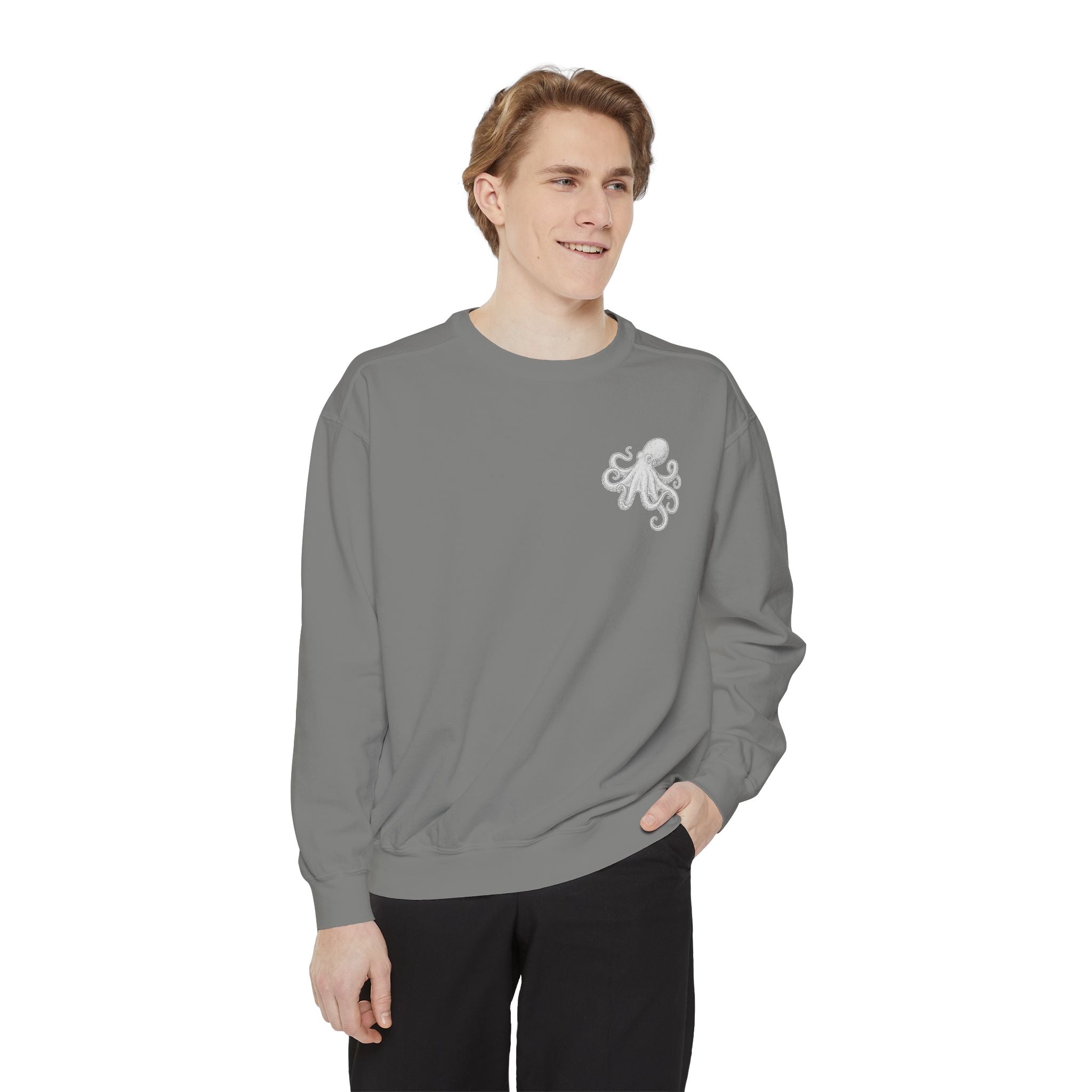 Marine Life Sweatshirt — Vintage Ocean Creatures Graphic