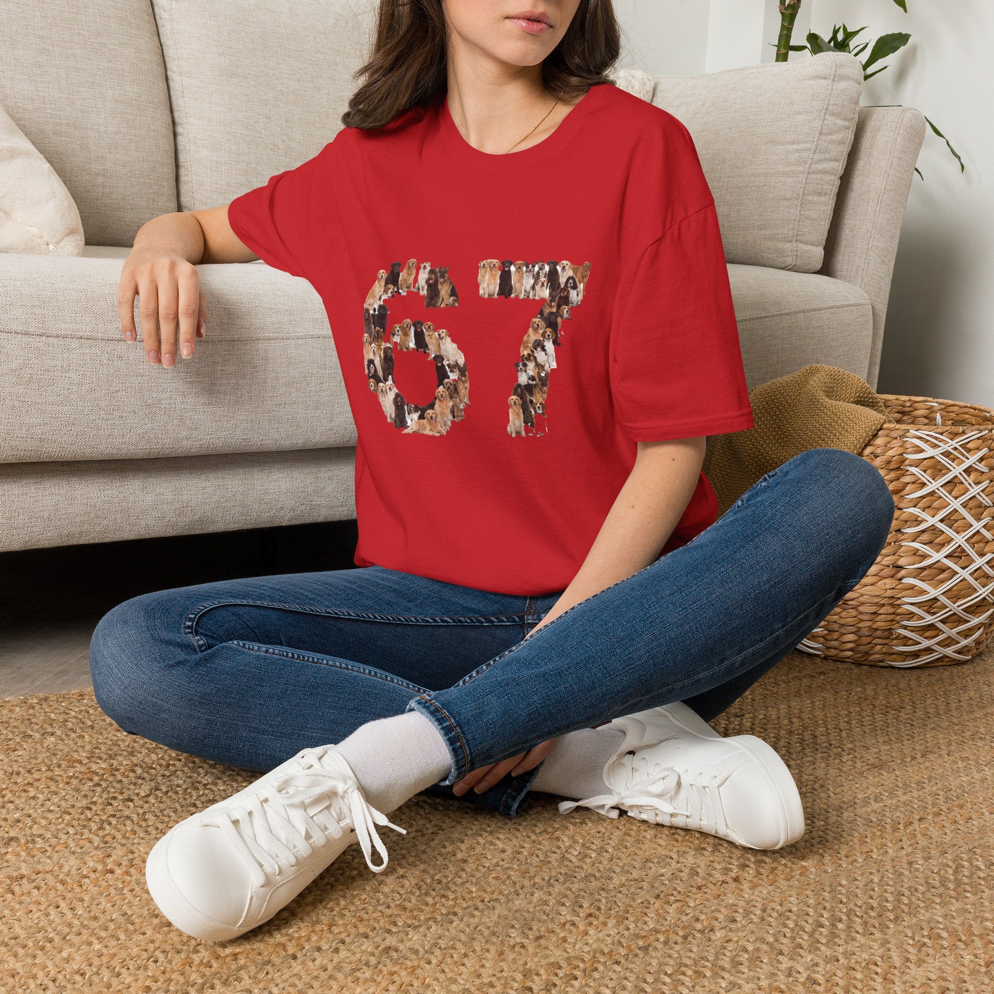 Dogs 67 T-Shirt — Funny 67 Meme Tee for Dog Lovers