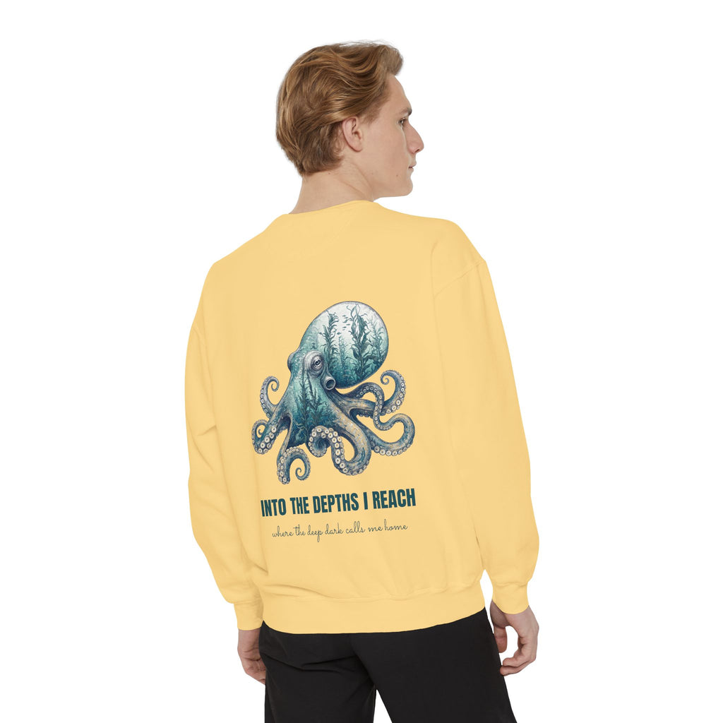 Into the Depths I Reach Shirt, Octopus Double Exposure Tee, Ocean Diver Sea Life Gift, Nautical Marine Sweatshirt