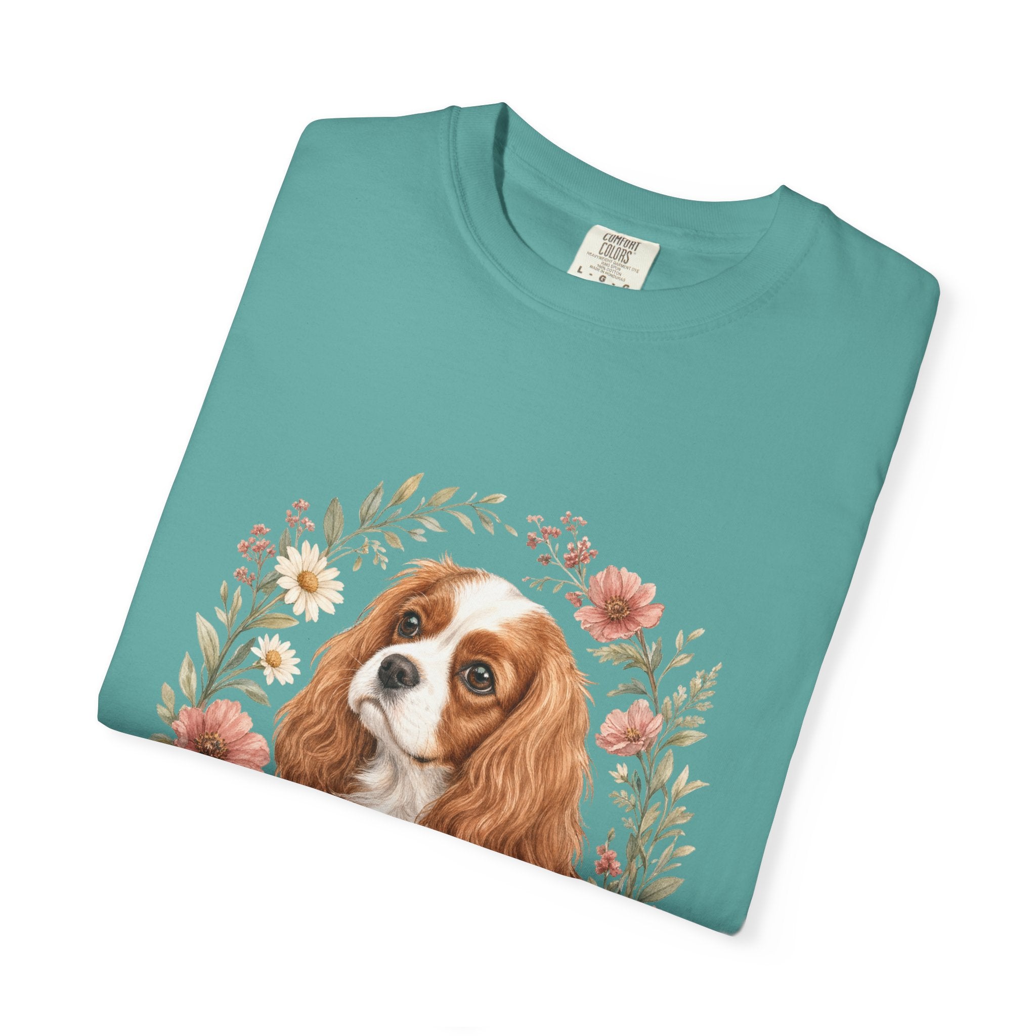 Cavalier Mom Shirt, Cavalier King Charles Spaniel Tee, Dog Mom Gift, Wildflower Dog Lover Sweatshirt