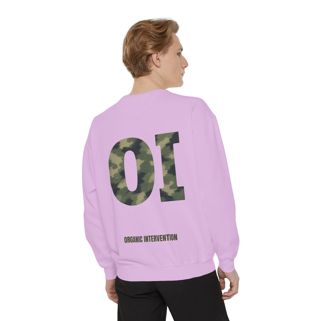 Organic Intervention Camo Shirt, OI Monogram Anti-Algorithm Tee, Streetwear Camo Graphic Gift, Bold Statement Sweatshirt
