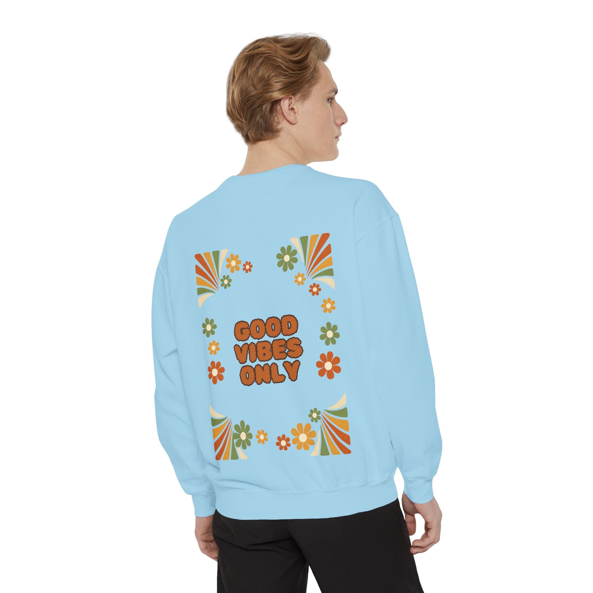 Good Vibes Only Shirt, Retro Groovy Tee, 70s Aesthetic Gift, Positive Affirmation Sweatshirt