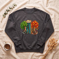 Changing of the Season Trees crewneck sweatshirt | Autumn Spring tree illustration