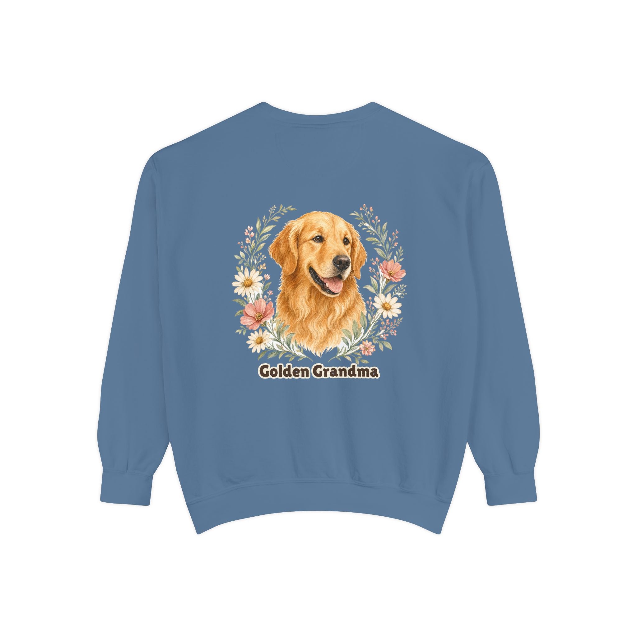 Golden Retriever Grandma Shirt, Golden Grandma Tee, Dog Grandma Gift, Wildflower Dog Lover Sweatshirt
