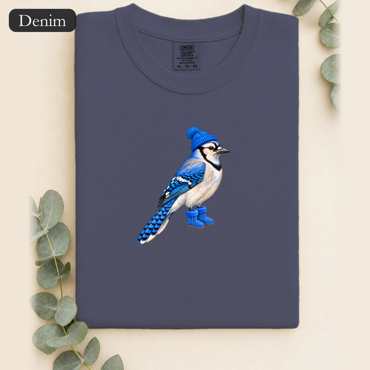 Blue Jay Illustration Shirt | Bird Graphic, Nature Theme