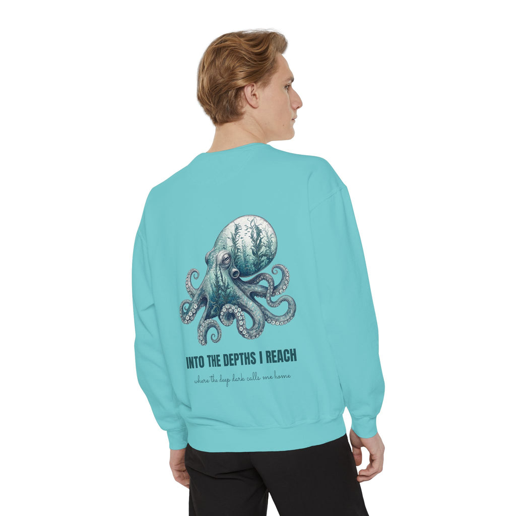 Into the Depths I Reach Shirt, Octopus Double Exposure Tee, Ocean Diver Sea Life Gift, Nautical Marine Sweatshirt
