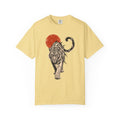 White Tiger with Red Sun Shirt, Japanese Woodblock Tiger Tee, Red Sun Graphic Gift, Asian Art T-Shirt