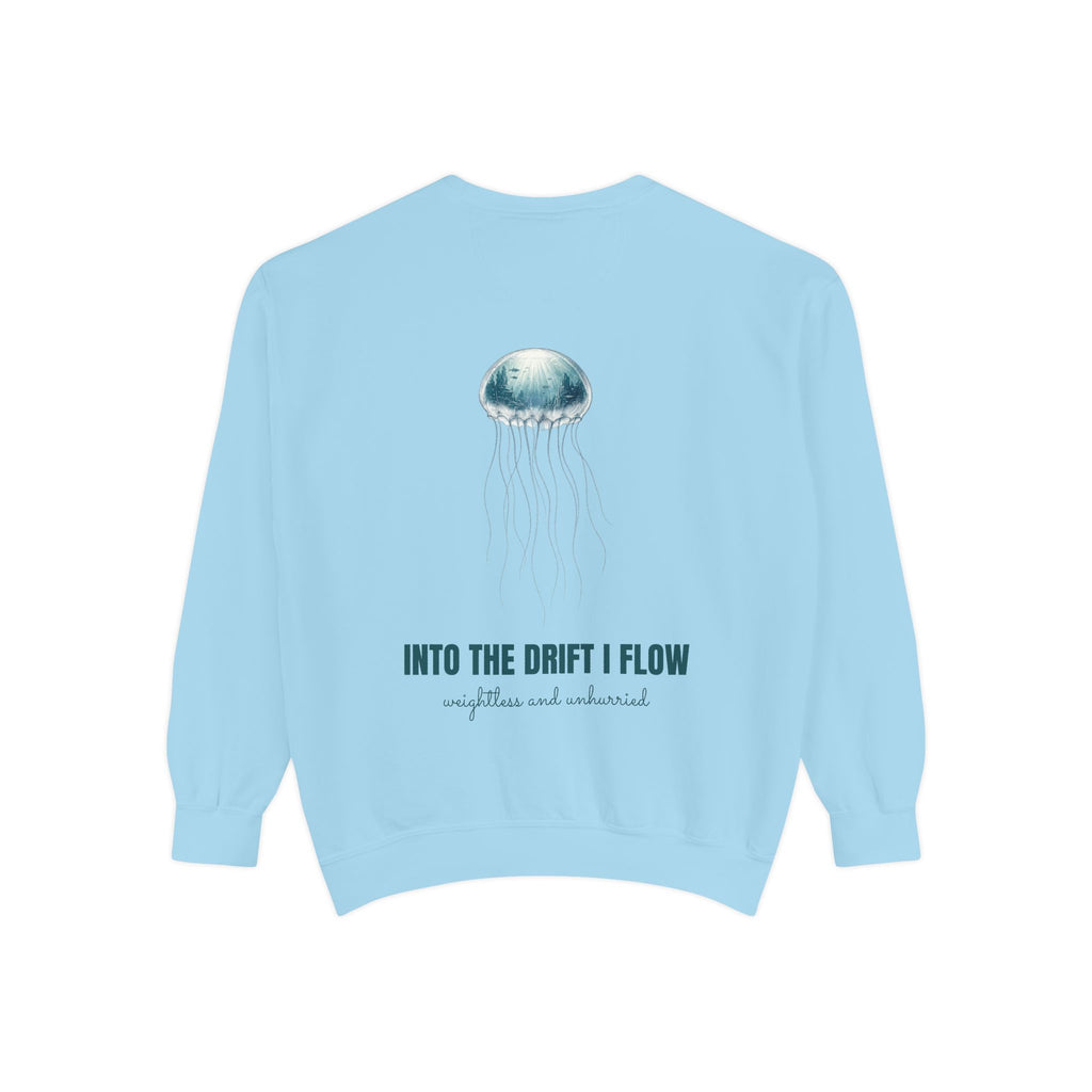 Into the Drift I Flow Shirt, Jellyfish Double Exposure Tee, Ocean Diver Sea Life Gift, Nautical Marine Sweatshirt