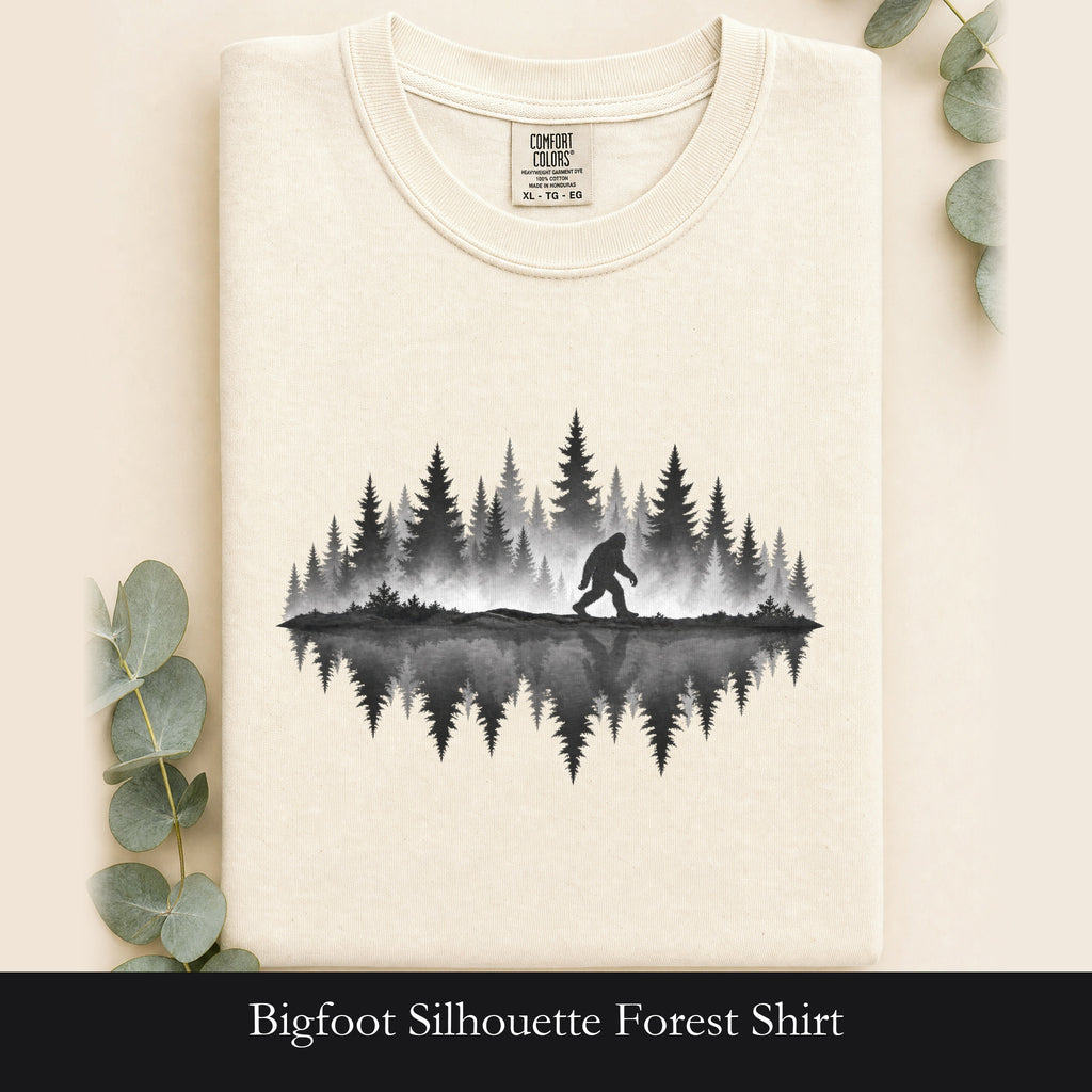 Bigfoot Silhouette Forest Shirt