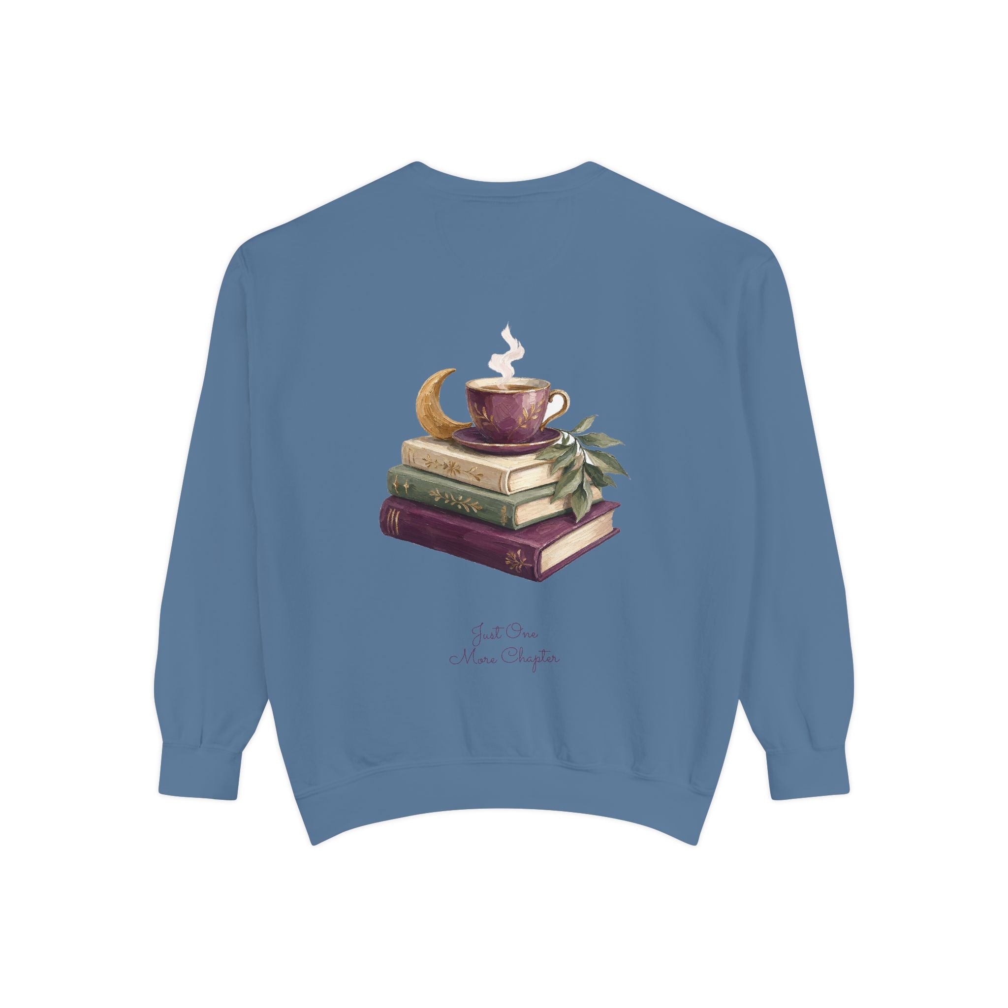 Just One More Chapter Shirt, Bookish Reader Tee, Book Lover Cozy Gift, Painterly Reading Sweatshirt