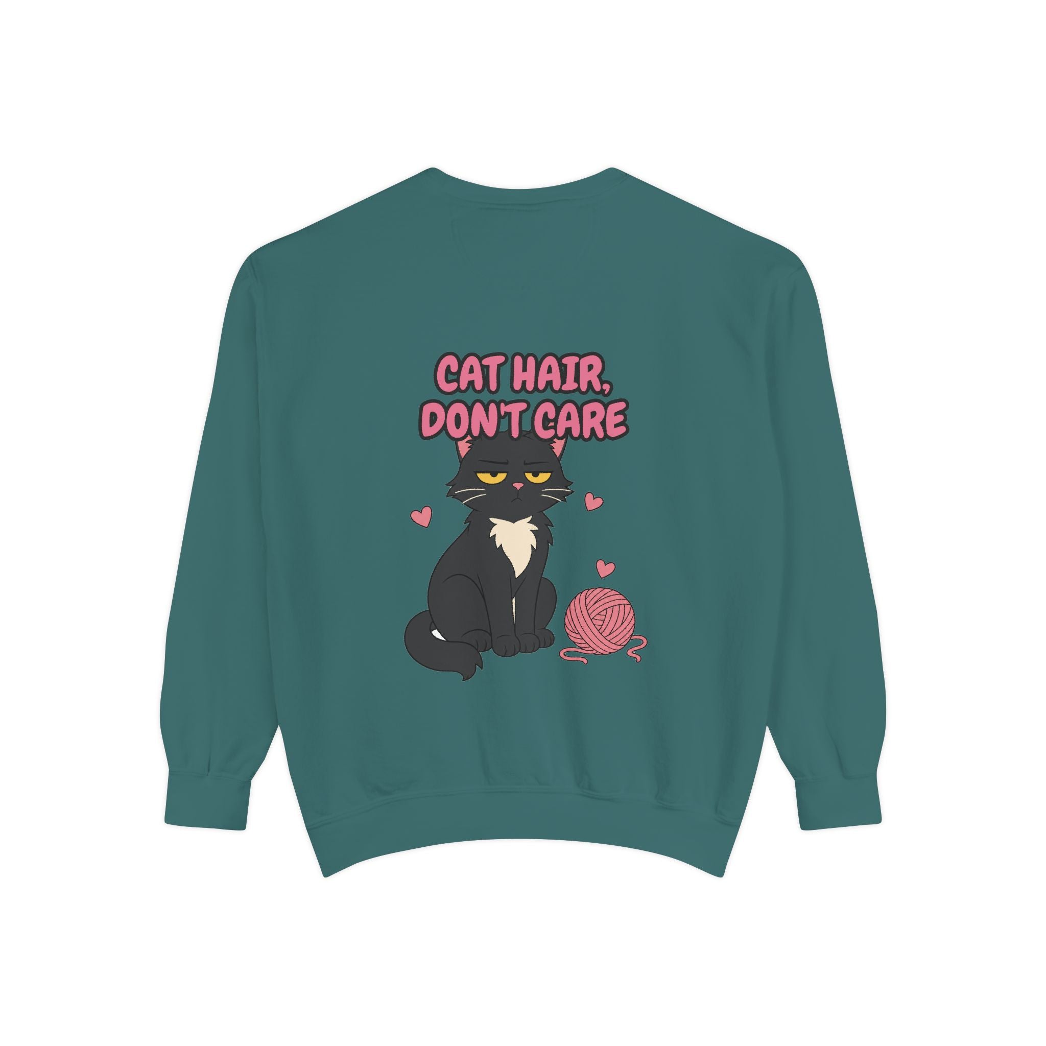 Cat Hair Don't Care Shirt, Funny Cat Mom Tee, Cat Lover Gift, Cat Owner Sweatshirt