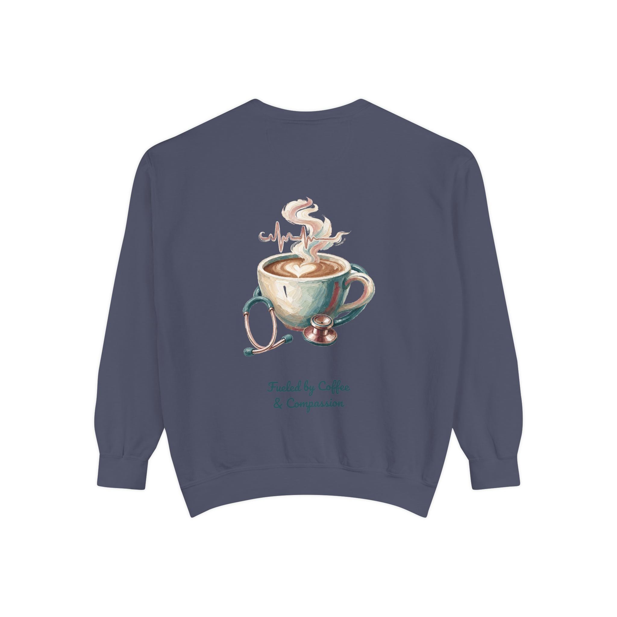 Nurse Shirt, Fueled by Coffee and Compassion Tee, Nurse Week RN Gift, Painterly Nurse Coffee Sweatshirt