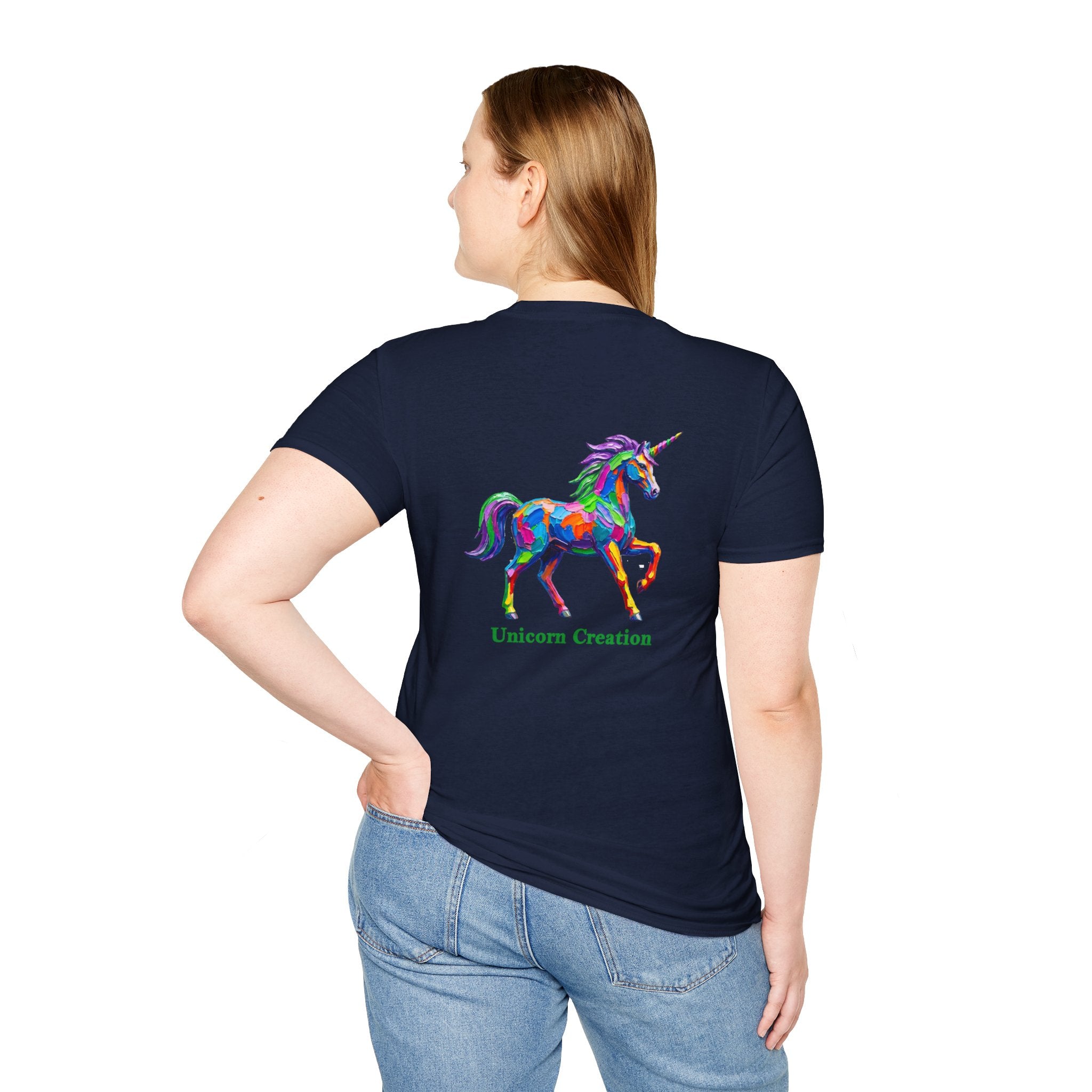 Rainbow Unicorn T-Shirt — Colorful Painterly Unicorn Tee