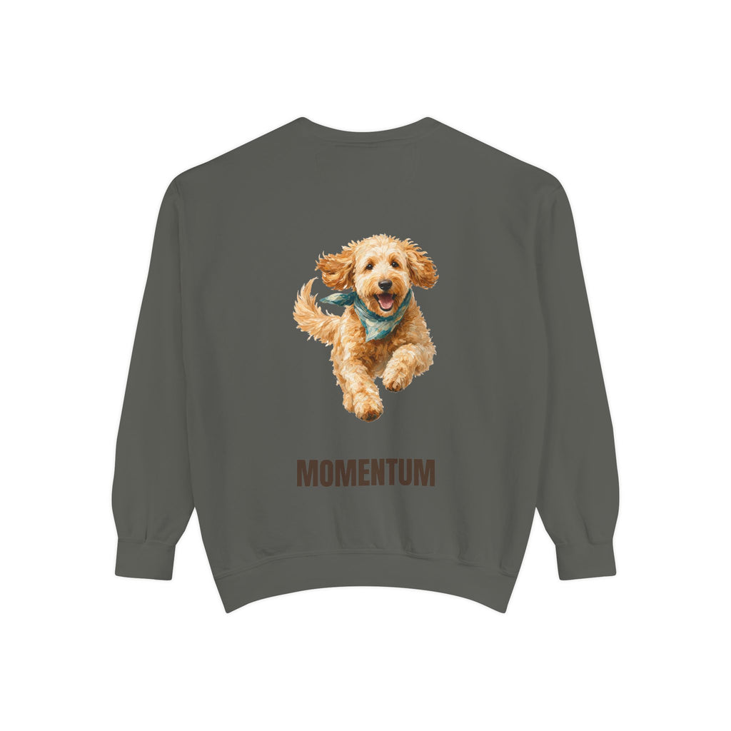 Momentum Goldendoodle Shirt, Running Doodle Dog Tee, Funny Doodle Dog Mom Gift, Painterly Dog Lover Sweatshirt