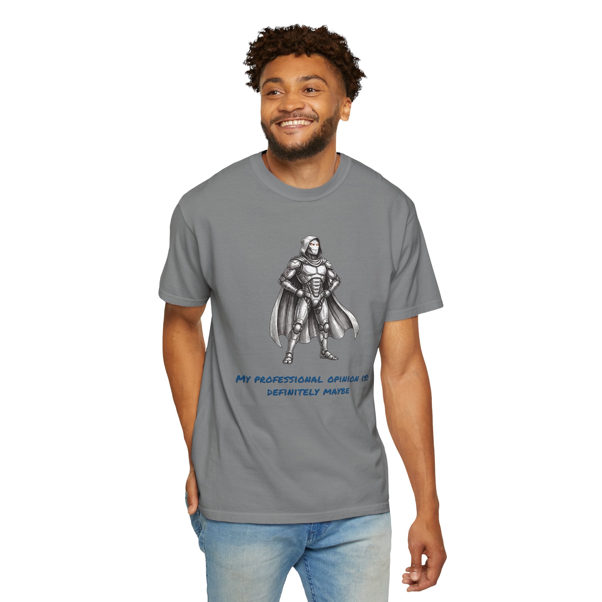Confident Robot T-Shirt — Professional Opinion: Definite Maybe