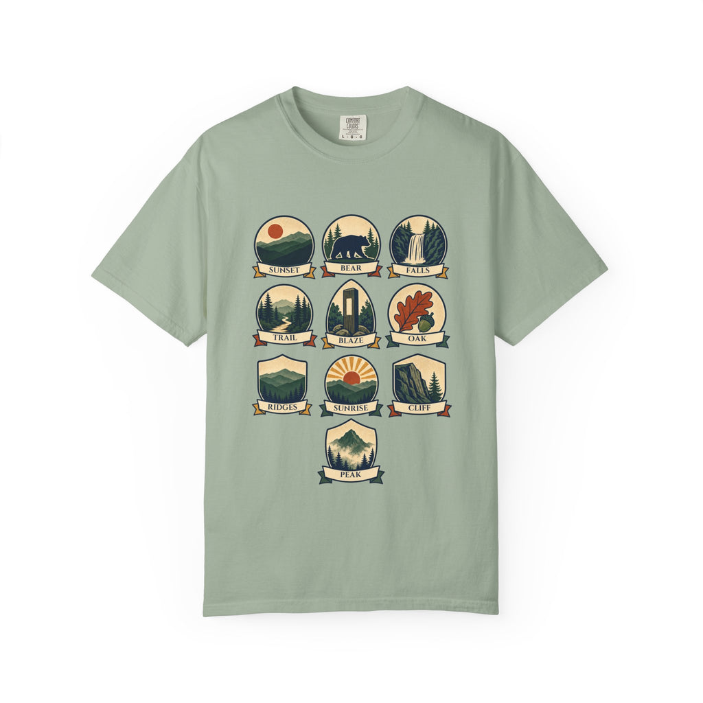 Appalachian Trail Shirt, Hiking Badge Tee, AT Thru Hiker Gift, Retro Adventure Nature Sweatshirt