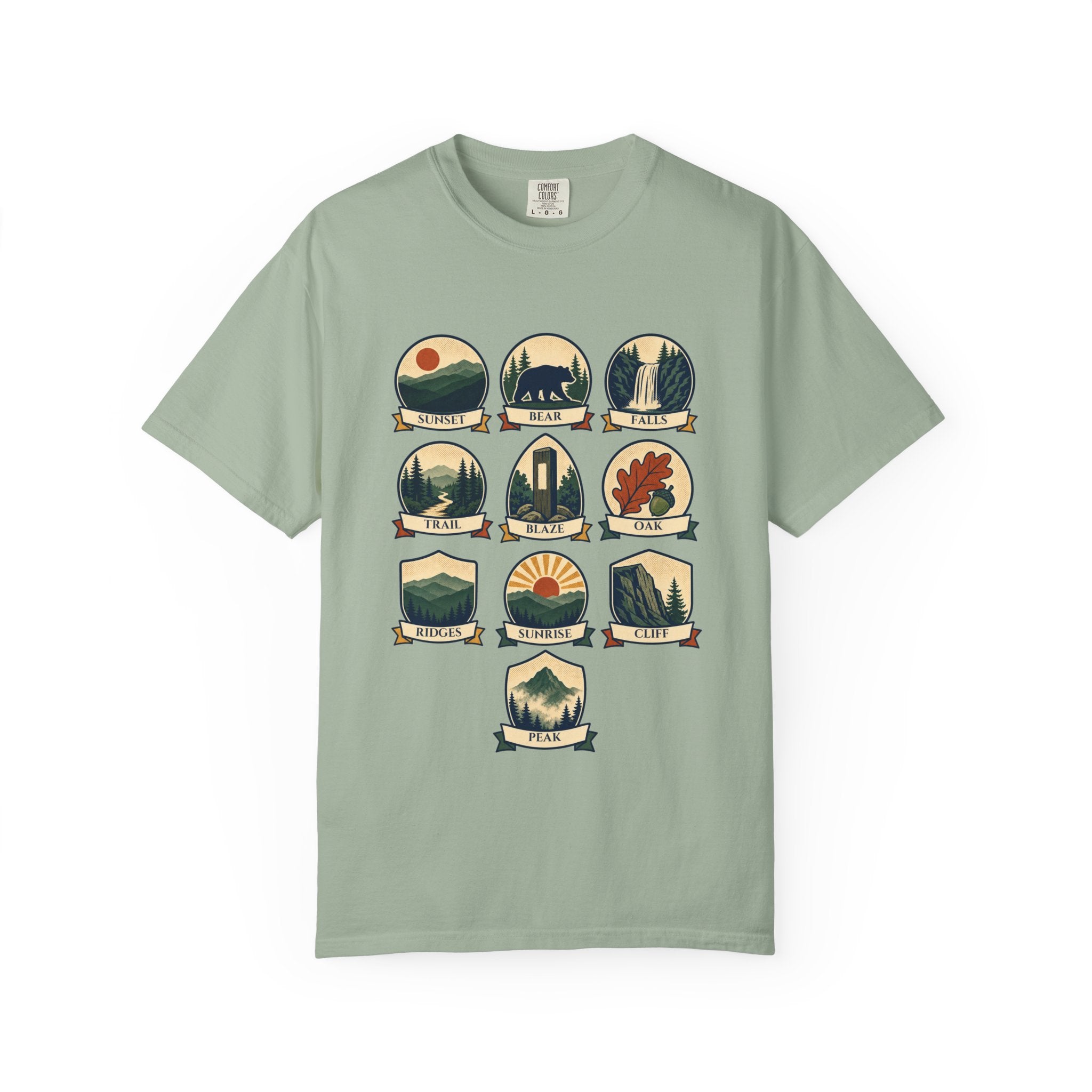 Appalachian Trail Shirt, Hiking Badge Tee, AT Thru Hiker Gift, Retro Adventure Nature Sweatshirt