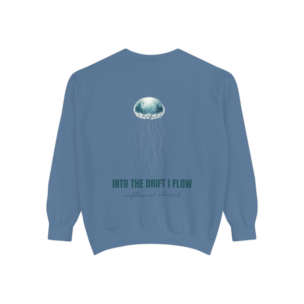 Into the Drift I Flow Shirt, Jellyfish Double Exposure Tee, Ocean Diver Sea Life Gift, Nautical Marine Sweatshirt