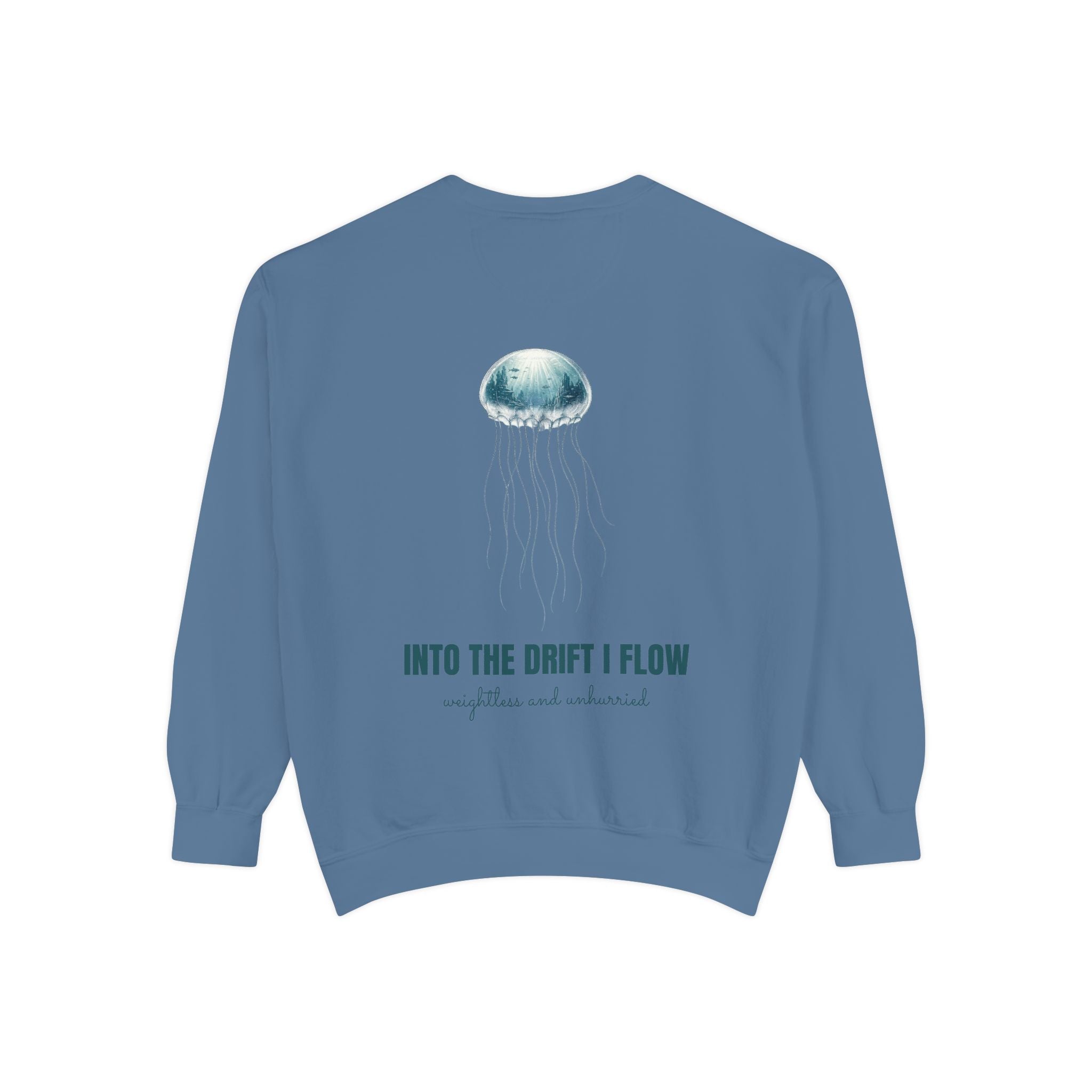 Into the Drift I Flow Shirt, Jellyfish Double Exposure Tee, Ocean Diver Sea Life Gift, Nautical Marine Sweatshirt