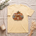 Howdy Autumn Pumpkin Shirt | Fall Patchwork Pumpkin Design, Vintage design
