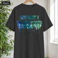 Currently Unsupervised Shirt, Funny Watercolor Sarcastic Tee, Chaotic Adult Humor Tee, Gift for a Troublemaker Friend