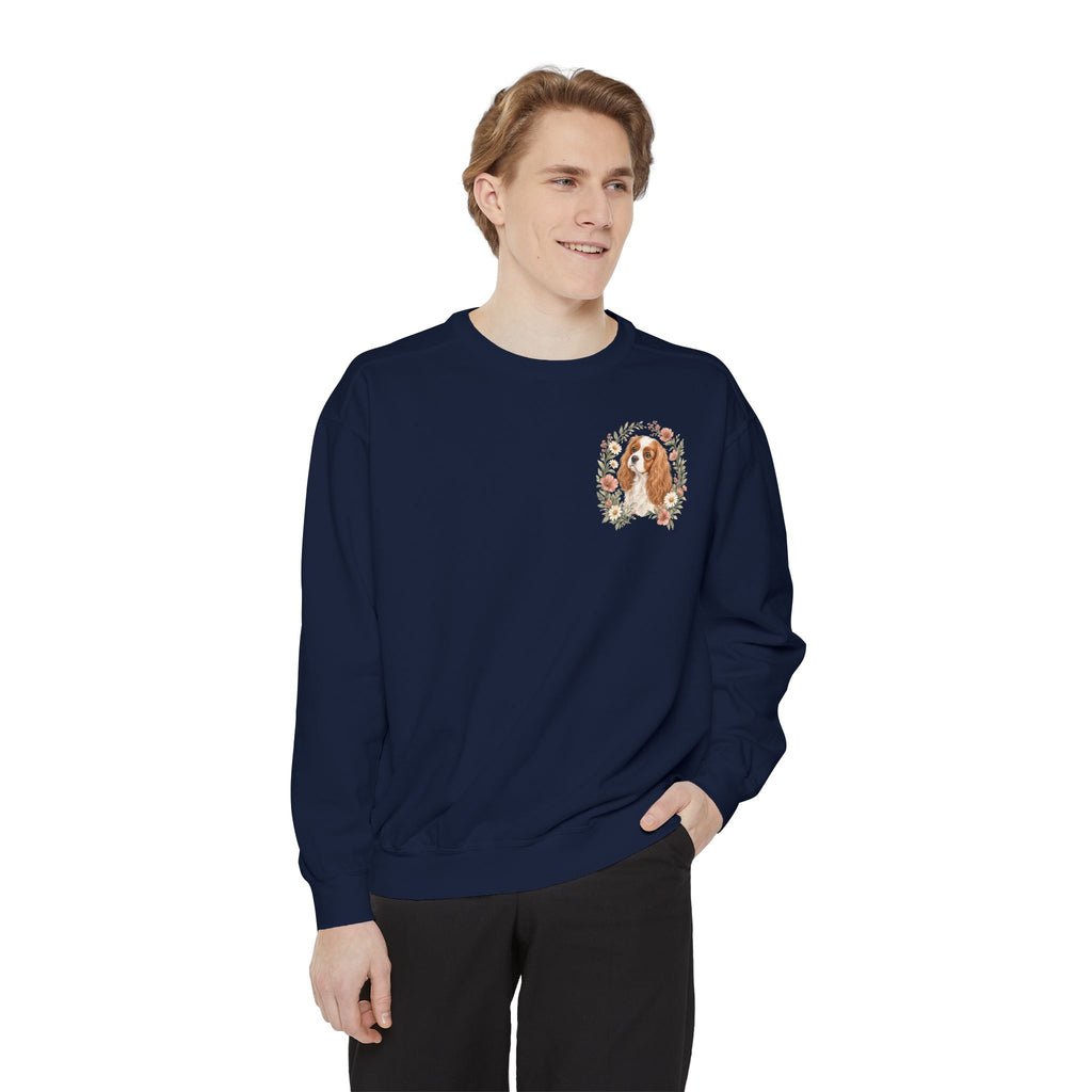 Cavalier Mom Shirt, Cavalier King Charles Spaniel Tee, Dog Mom Gift, Wildflower Dog Lover Sweatshirt