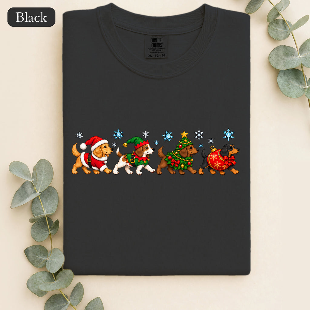 Christmas Puppy Parade shirt | Holiday dog tee