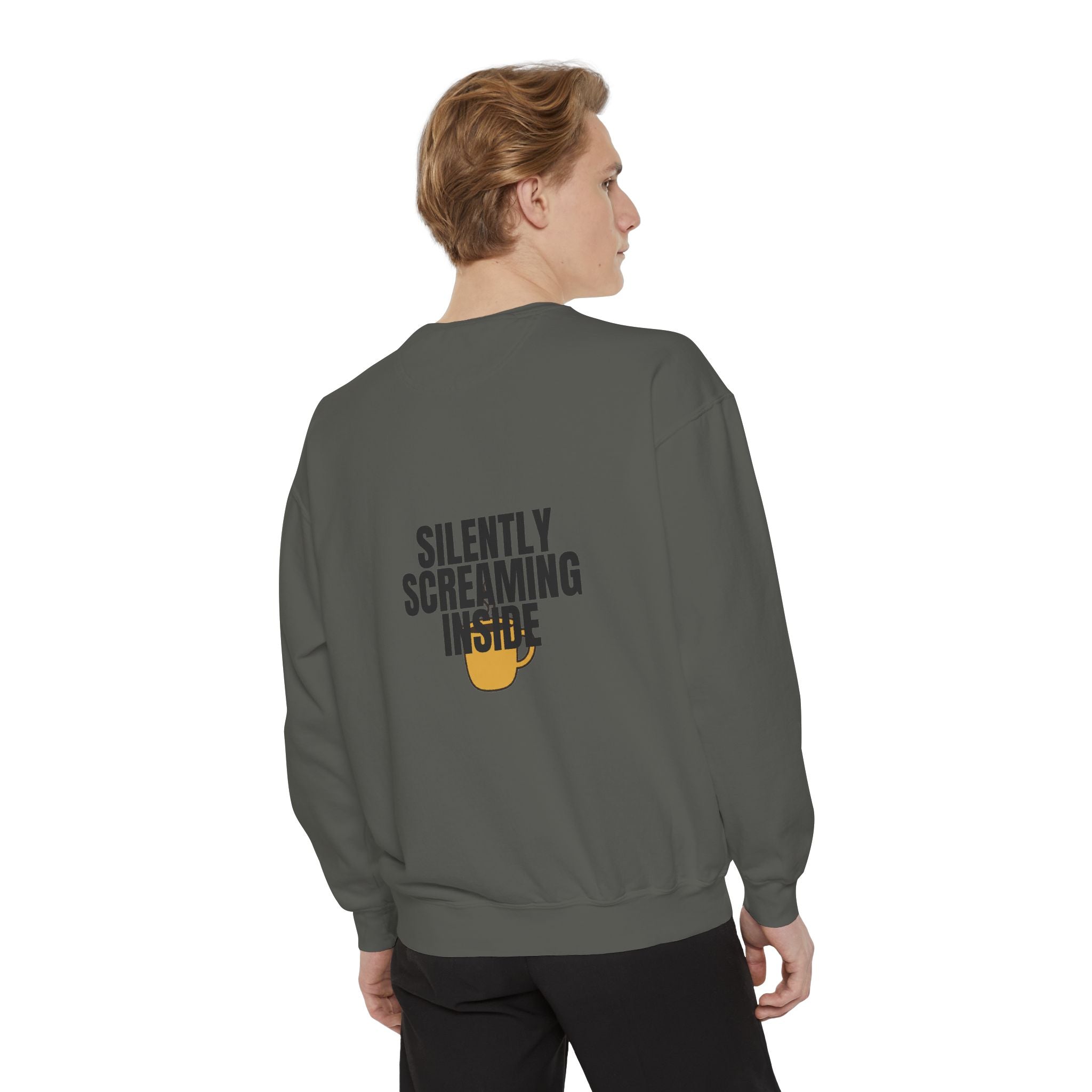 Silently Screaming Inside Shirt, Funny Sarcastic Tee, Coffee Lover Gift, Introvert Humor Sweatshirt