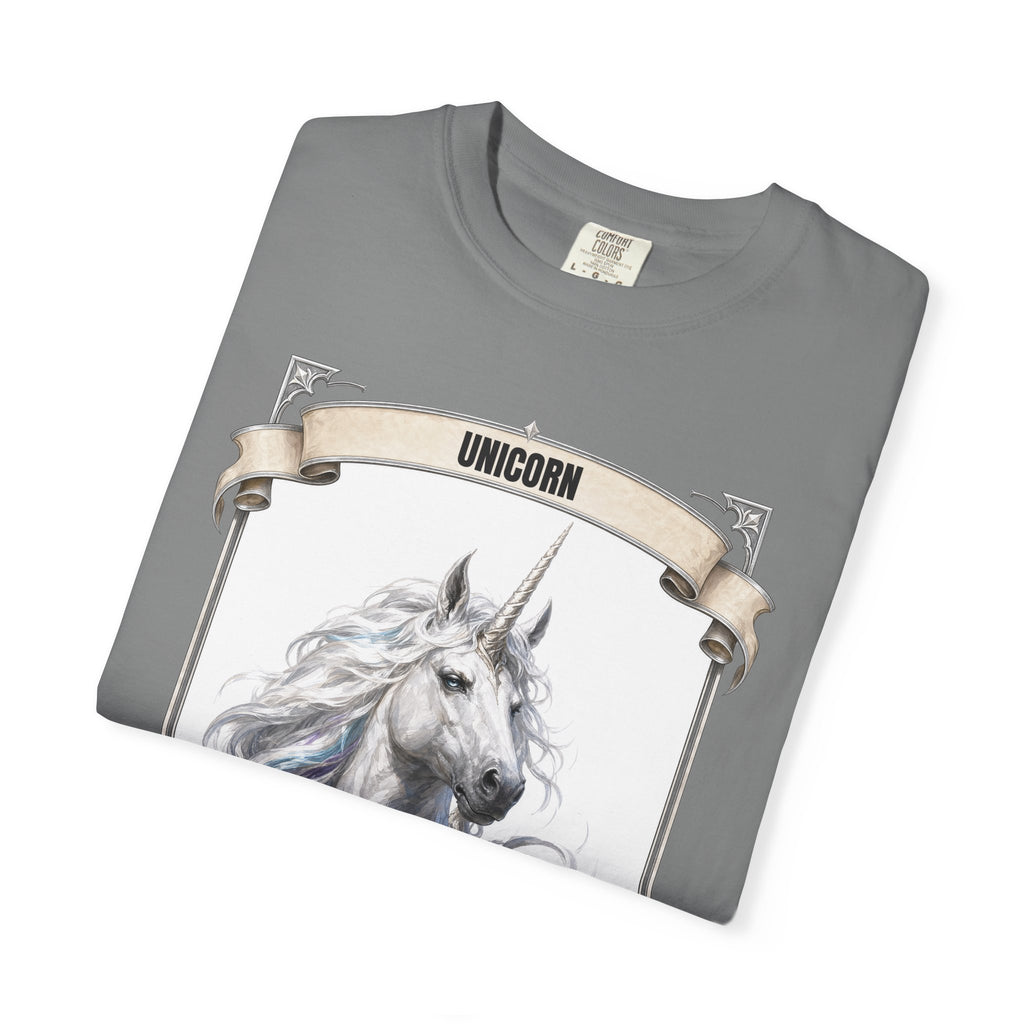 Unicorn Invisibility Stat Card Shirt, Funny RPG Gamer Tee, Tabletop D20 Fantasy Gift, Dungeon Dice Sweatshirt