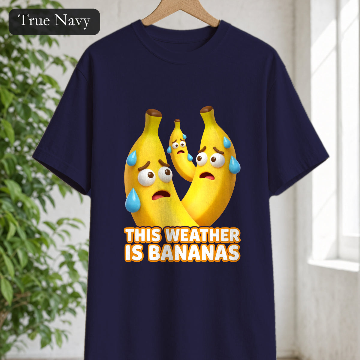 This Weather Is Bananas Shirt, Funny Sweating Banana Tee, Summer Heat Humor Gift, Hot Weather Pun Sweatshirt