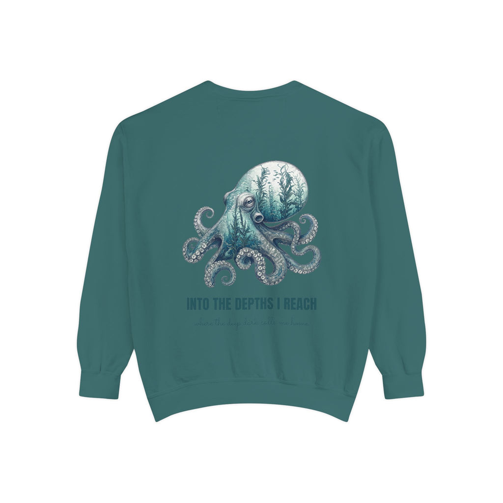 Into the Depths I Reach Shirt, Octopus Double Exposure Tee, Ocean Diver Sea Life Gift, Nautical Marine Sweatshirt