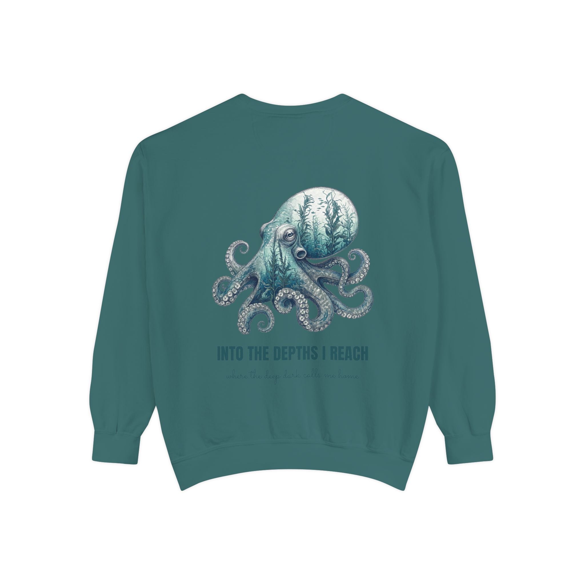 Into the Depths I Reach Shirt, Octopus Double Exposure Tee, Ocean Diver Sea Life Gift, Nautical Marine Sweatshirt