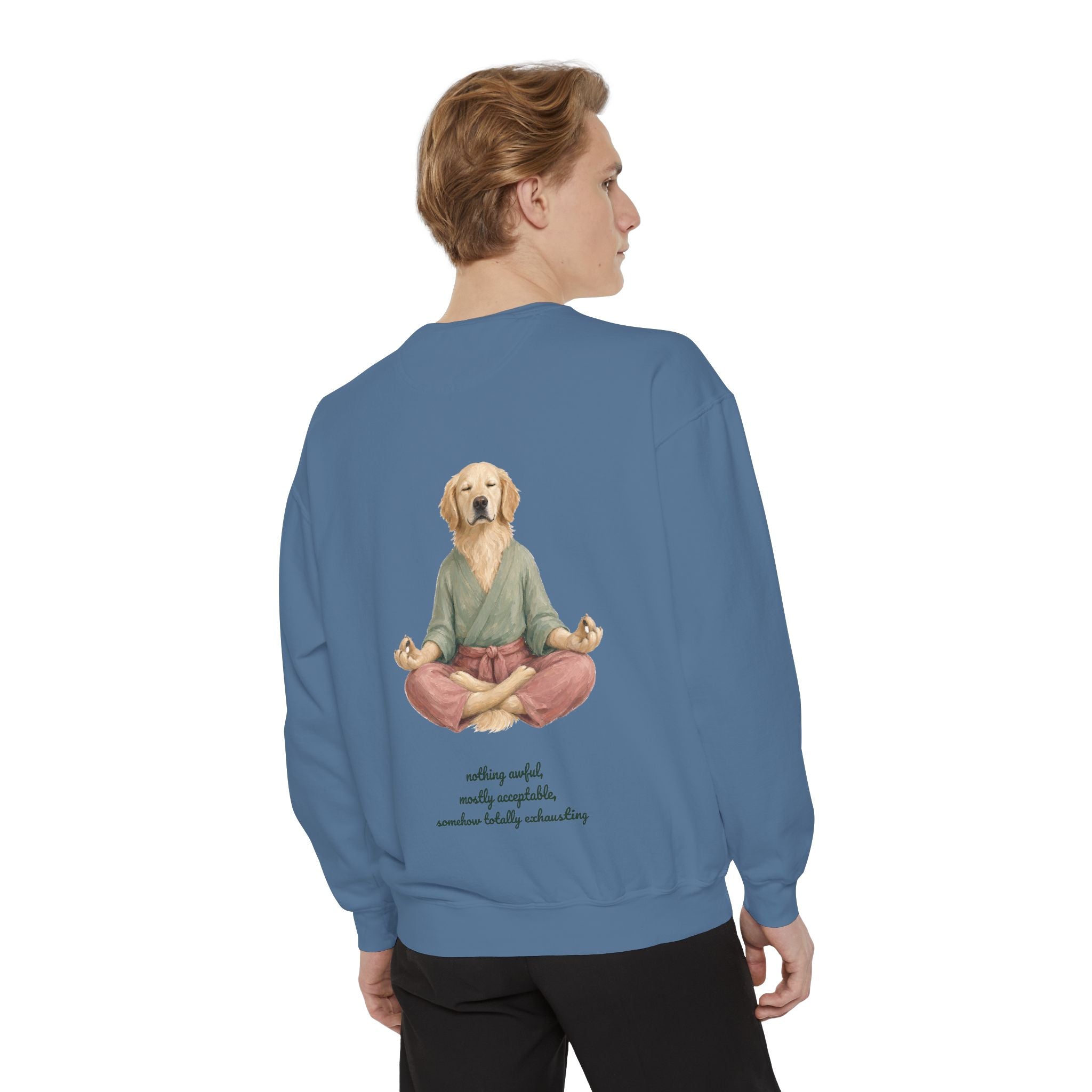 Yoga Dog Shirt, Namaste Zen Dog Tee, Funny Meditation Dog Mom Gift, Painterly Dog Lover Sweatshirt