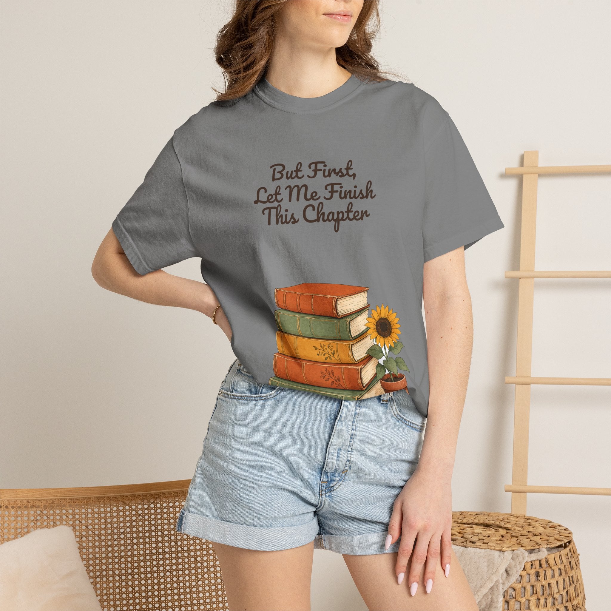 But First Let Me Finish This Chapter Shirt, Funny Book Lover Tee, Reader Gift, Bookish Bookworm Sweatshirt
