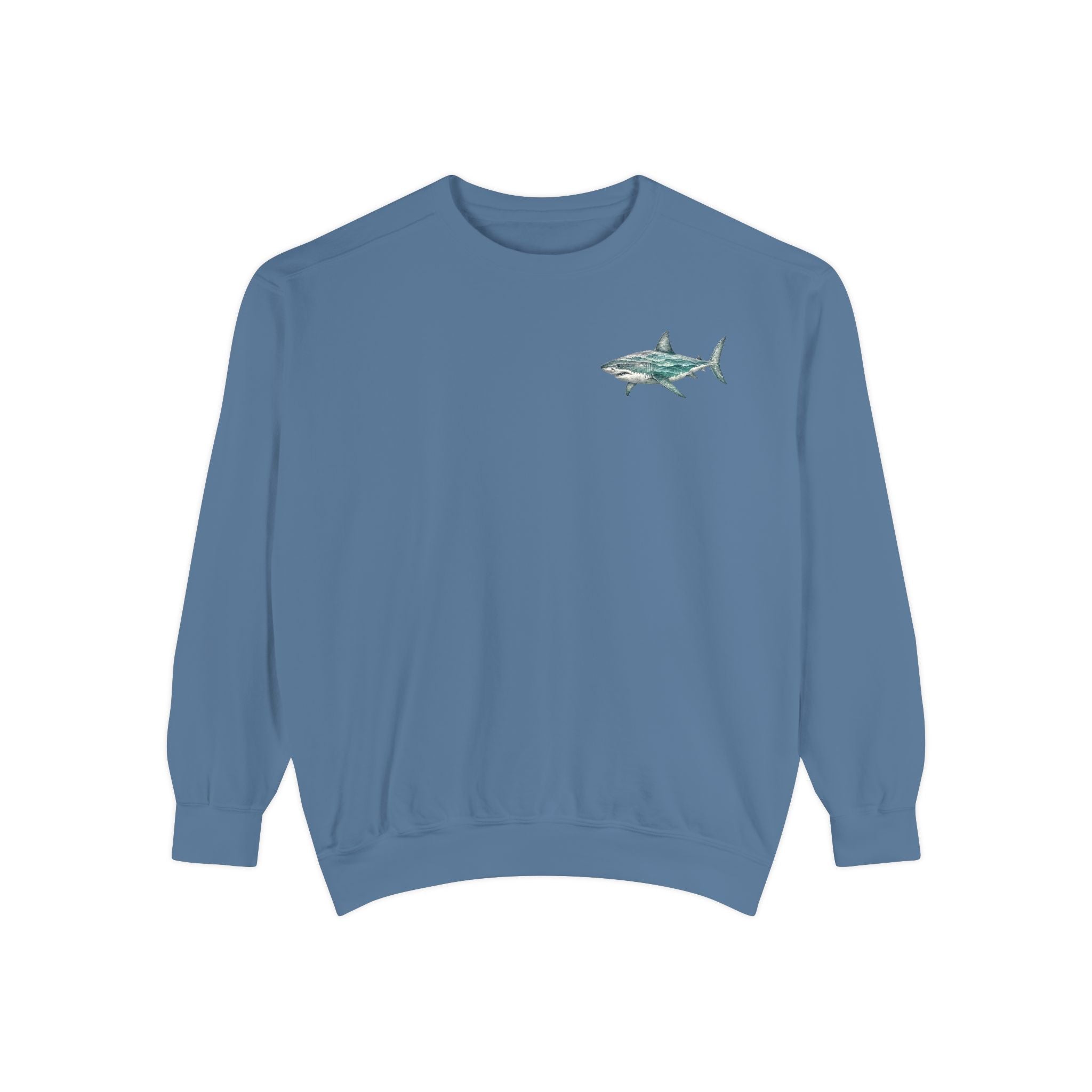 Into the Blue I Surge Shirt, Great White Shark Double Exposure Tee, Ocean Diver Sea Life Gift, Nautical Sweatshirt