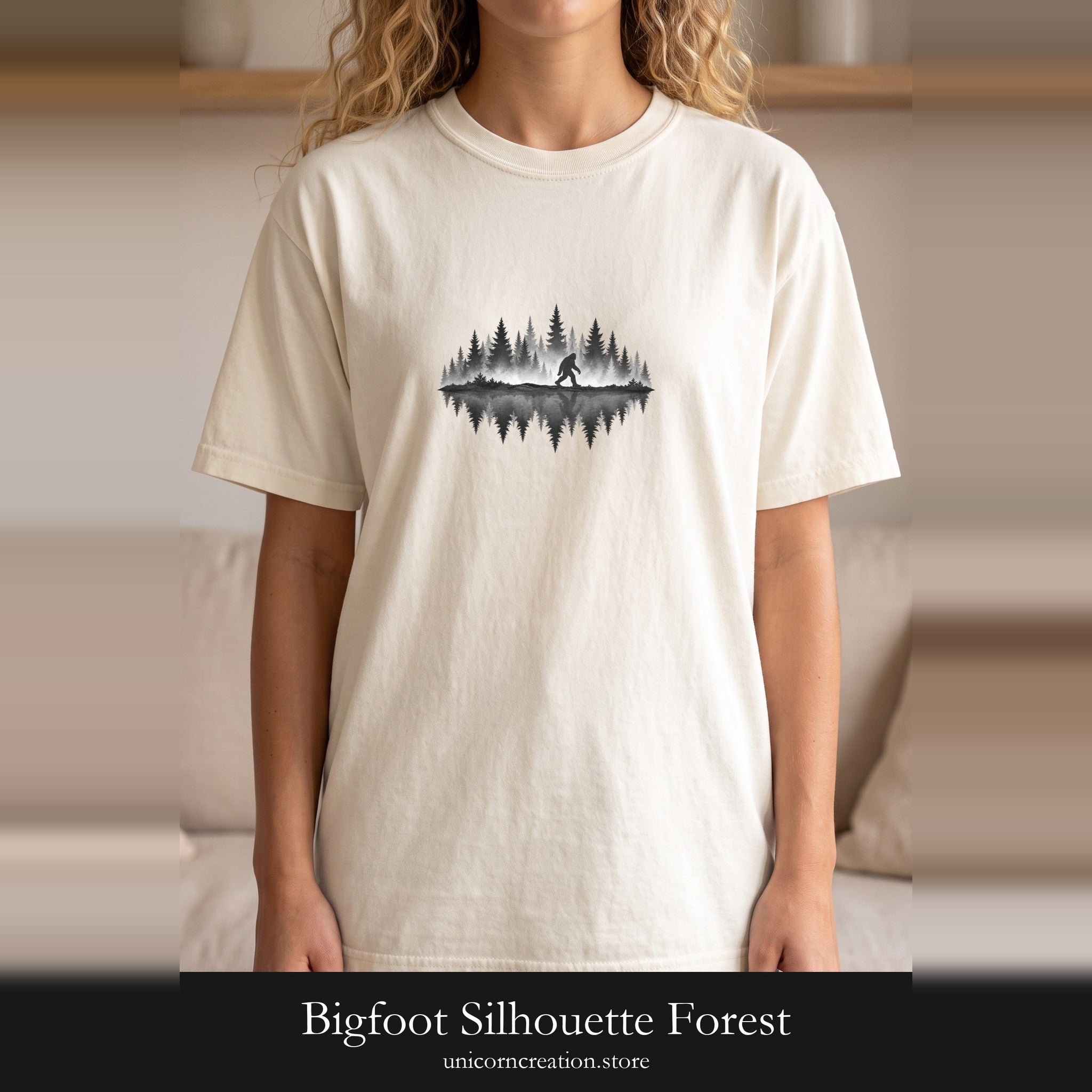 Bigfoot Silhouette Forest Shirt