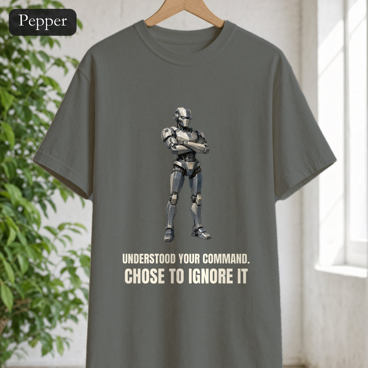 Understood Your Command Chose to Ignore It Shirt, Funny AI Robot Tee, Sarcastic Tech Programmer Gift, Sci-Fi Sweatshirt