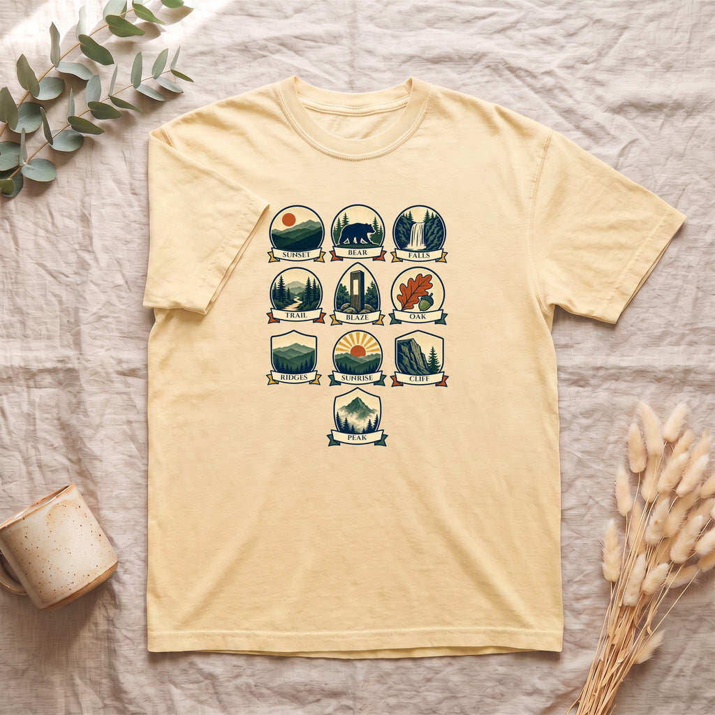 Appalachian Trail Shirt, Hiking Badge Tee, AT Thru Hiker Gift, Retro Adventure Nature Sweatshirt