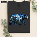 Moonlit Mountain Bear Shirt | Forest Night Wildlife Tee