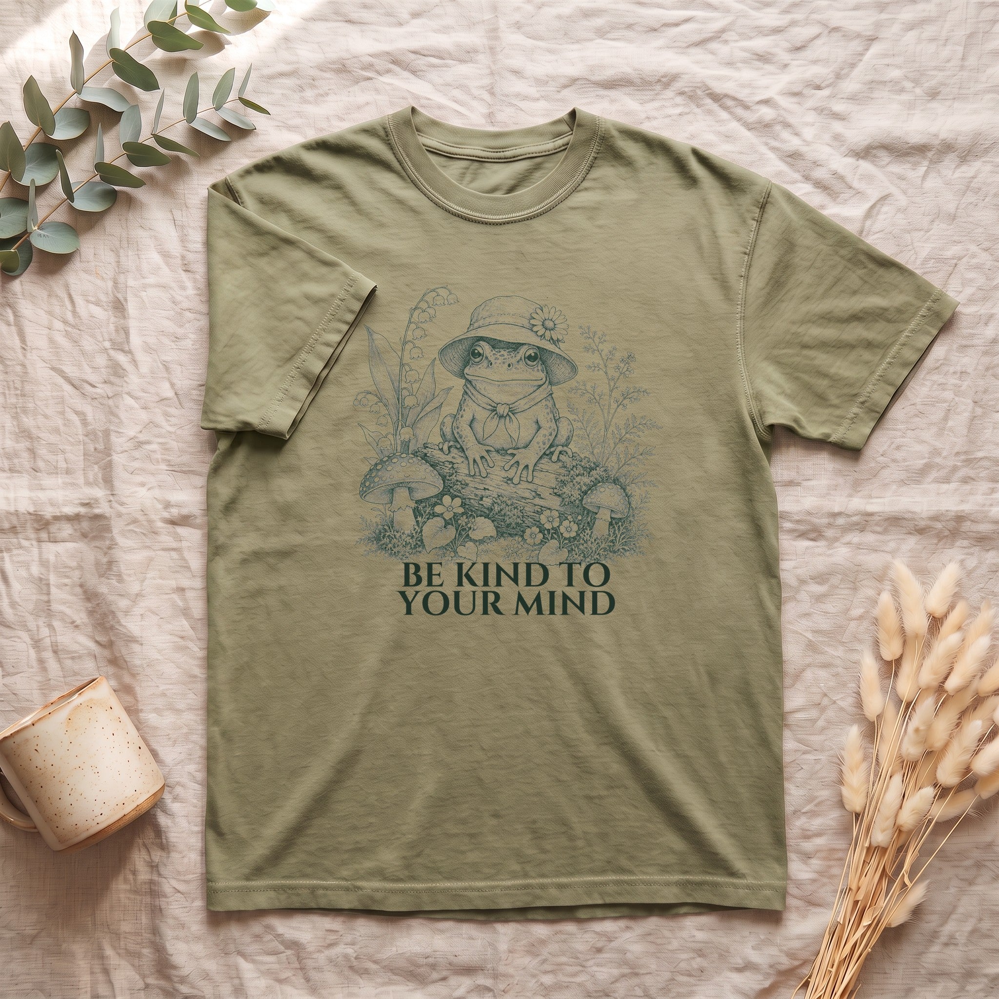 Be Kind To Your Mind Shirt, Cute Frog Tee, Mental Health Awareness Gift, Kawaii Frog Sweatshirt