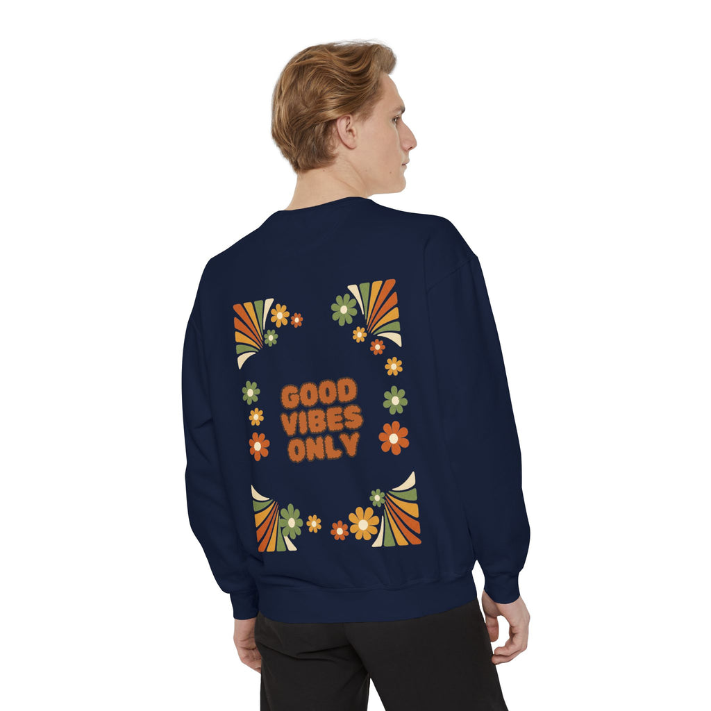 Good Vibes Only Shirt, Retro Groovy Tee, 70s Aesthetic Gift, Positive Affirmation Sweatshirt