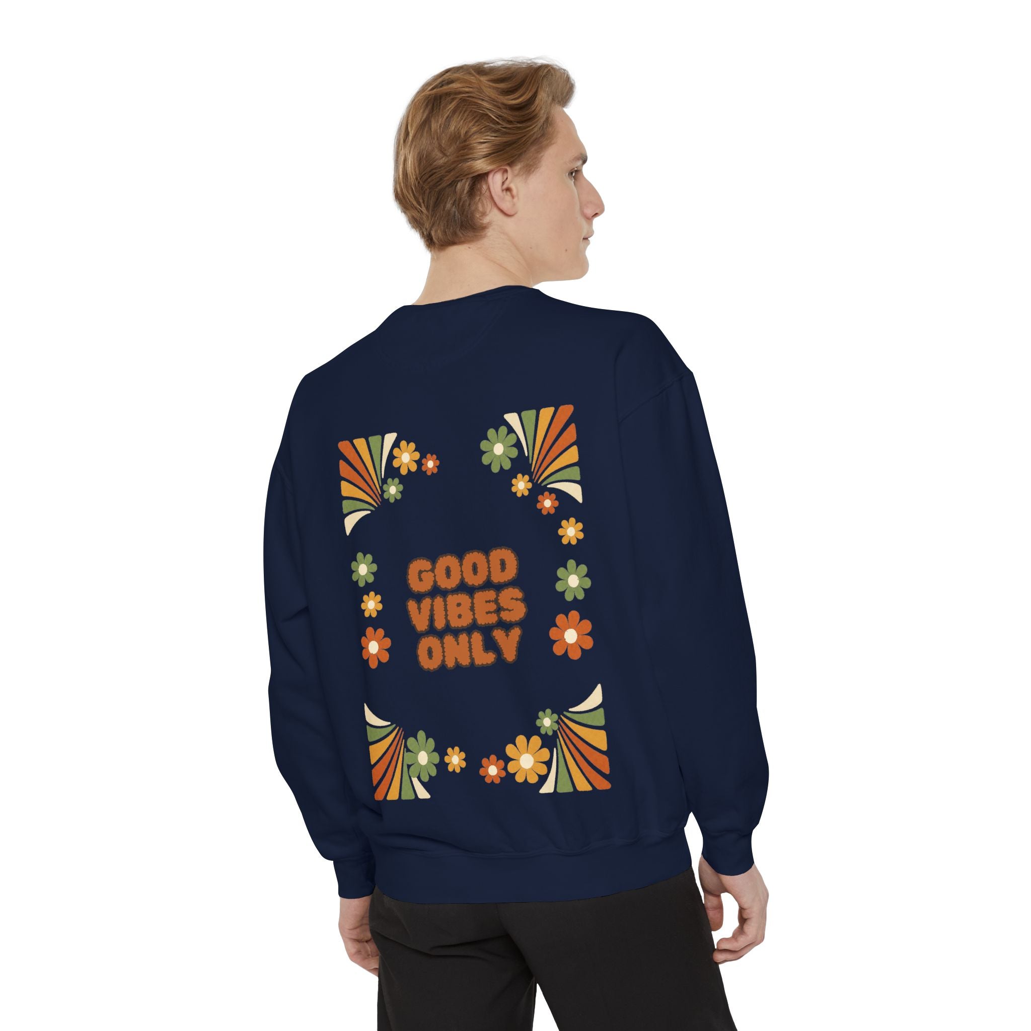 Good Vibes Only Shirt, Retro Groovy Tee, 70s Aesthetic Gift, Positive Affirmation Sweatshirt