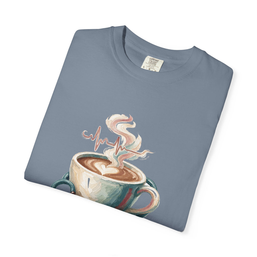 Nurse Shirt, Fueled by Coffee and Compassion Tee, Nurse Week RN Gift, Painterly Nurse Coffee Sweatshirt
