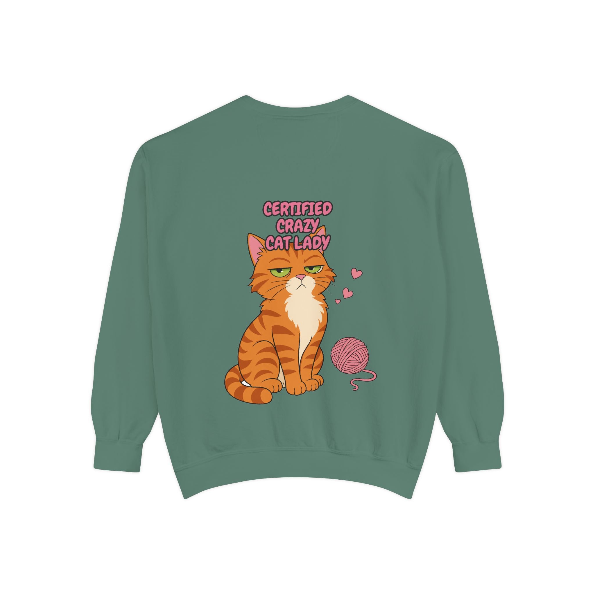 Certified Crazy Cat Lady Shirt, Orange Cat Mom Tee, Ginger Cat Lover Gift, Funny Cat Owner Sweatshirt