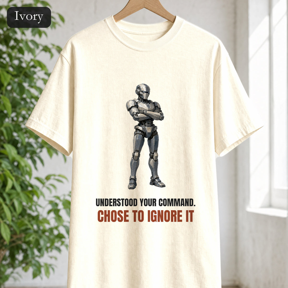 Understood Your Command Chose to Ignore It Shirt, Funny AI Robot Tee, Sarcastic Tech Programmer Gift, Sci-Fi Sweatshirt
