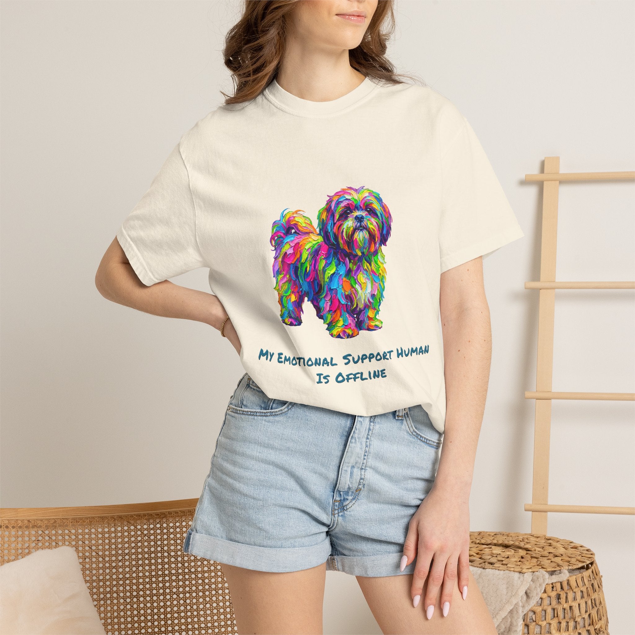 Emotional Support Dog T-Shirt — My Emotional Support Human Is Offline