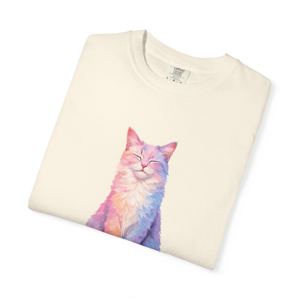 Cat Mom Shirt, Pastel Painterly Cat Tee, Cute Cat Lover Gift, Cat Owner Sweatshirt for Her