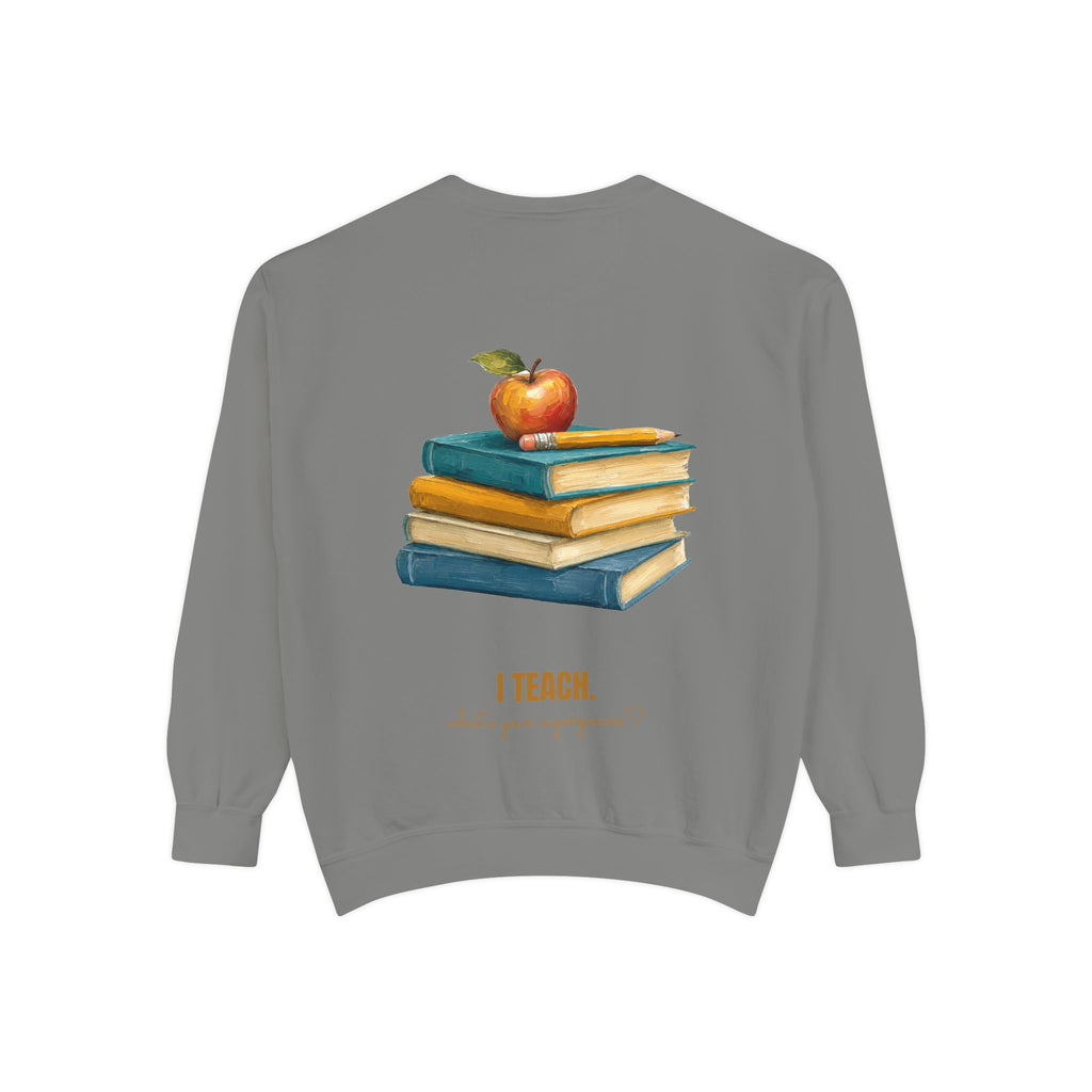 Teacher Shirt, I Teach What's Your Superpower Tee, Teacher Appreciation Gift, Painterly Back to School Sweatshirt