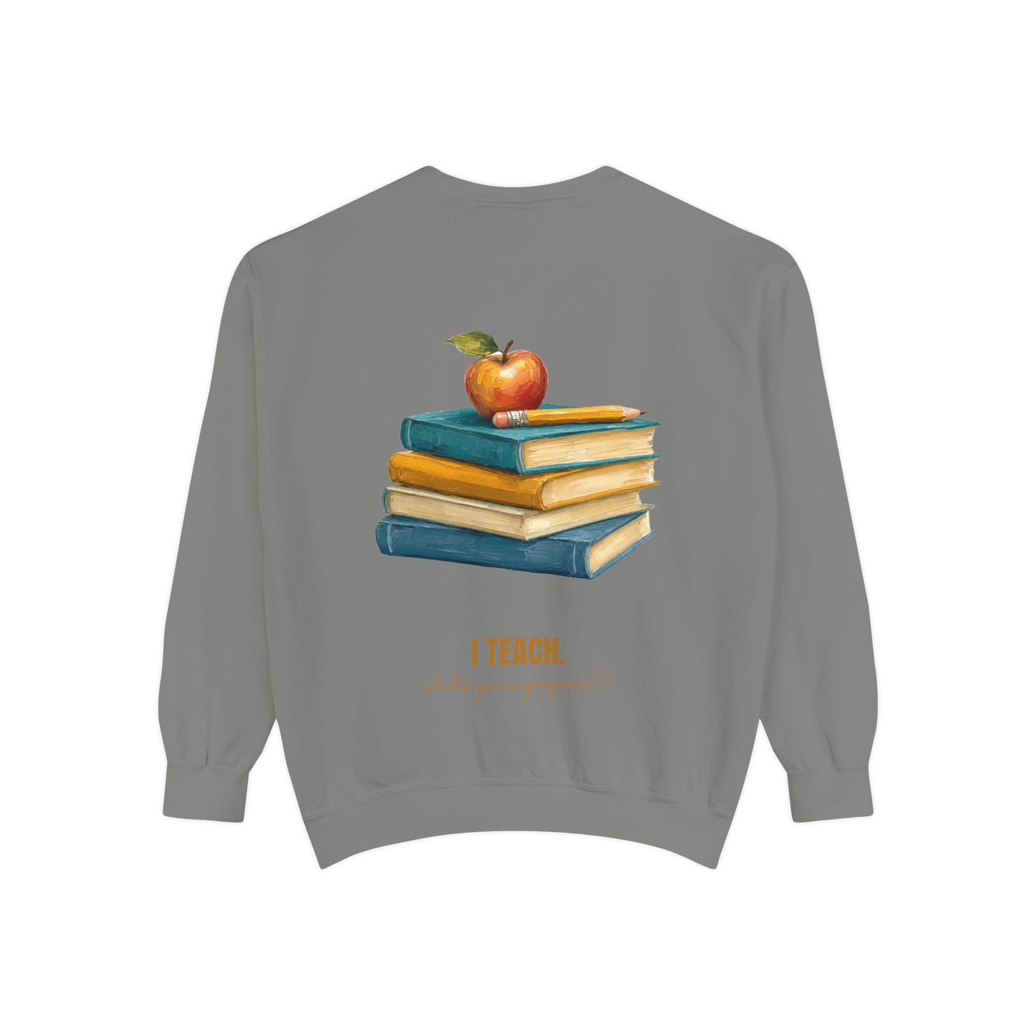 Teacher Shirt, I Teach What's Your Superpower Tee, Teacher Appreciation Gift, Painterly Back to School Sweatshirt