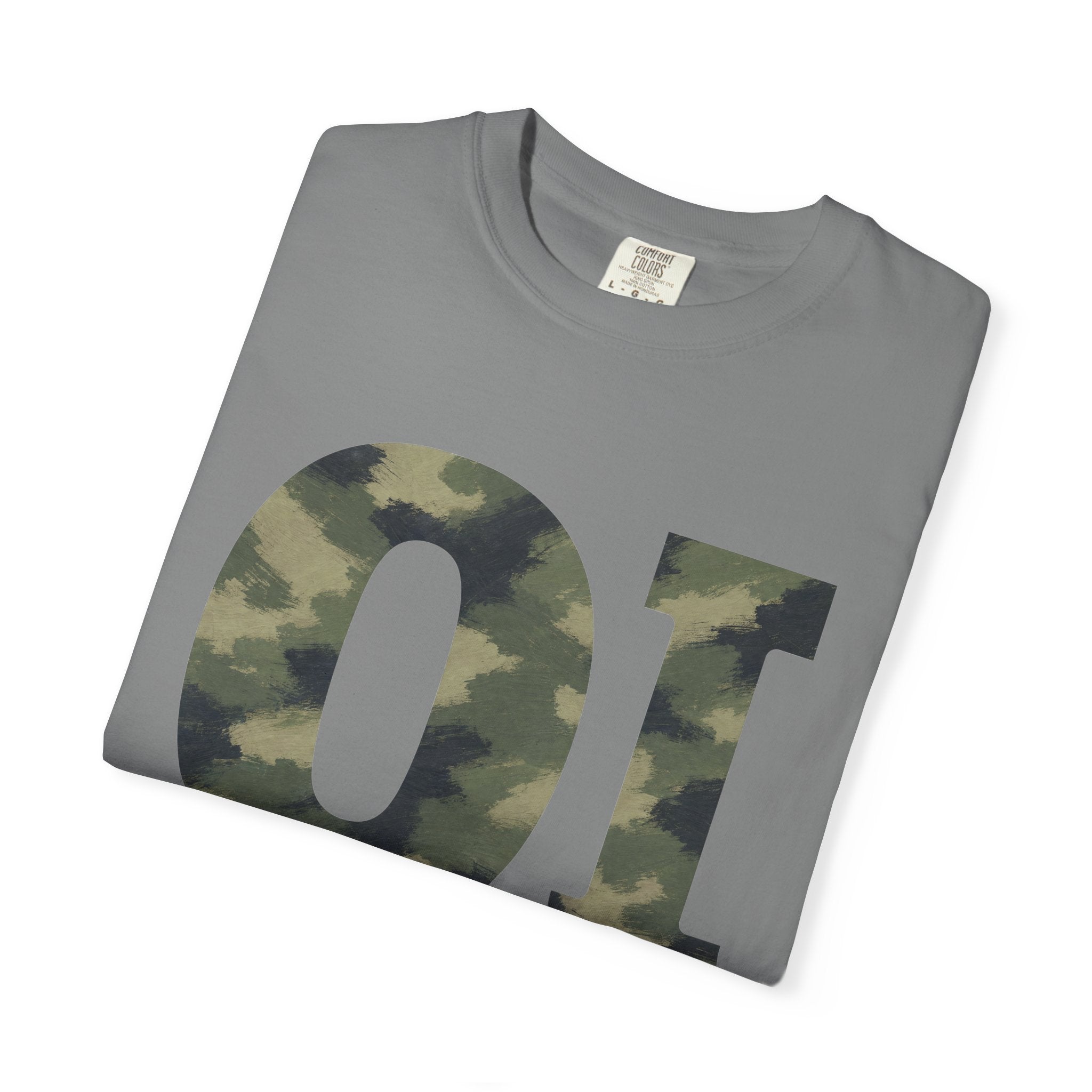 Organic Intervention Camo Hoodie, OI Monogram Anti-Algorithm Sweatshirt, Streetwear Camo Graphic Gift, Bold Statement Hoodie